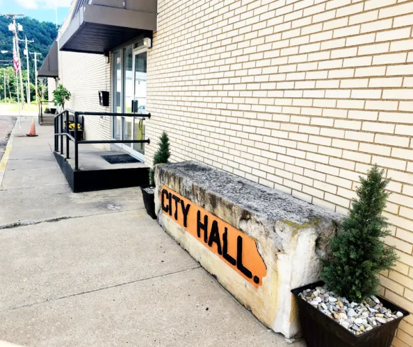 Wellsville Police Department spruces up outside of village hall